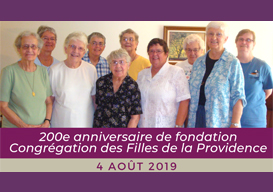 200e anniversaire de fondation de la congrégation Les Filles de la Providence